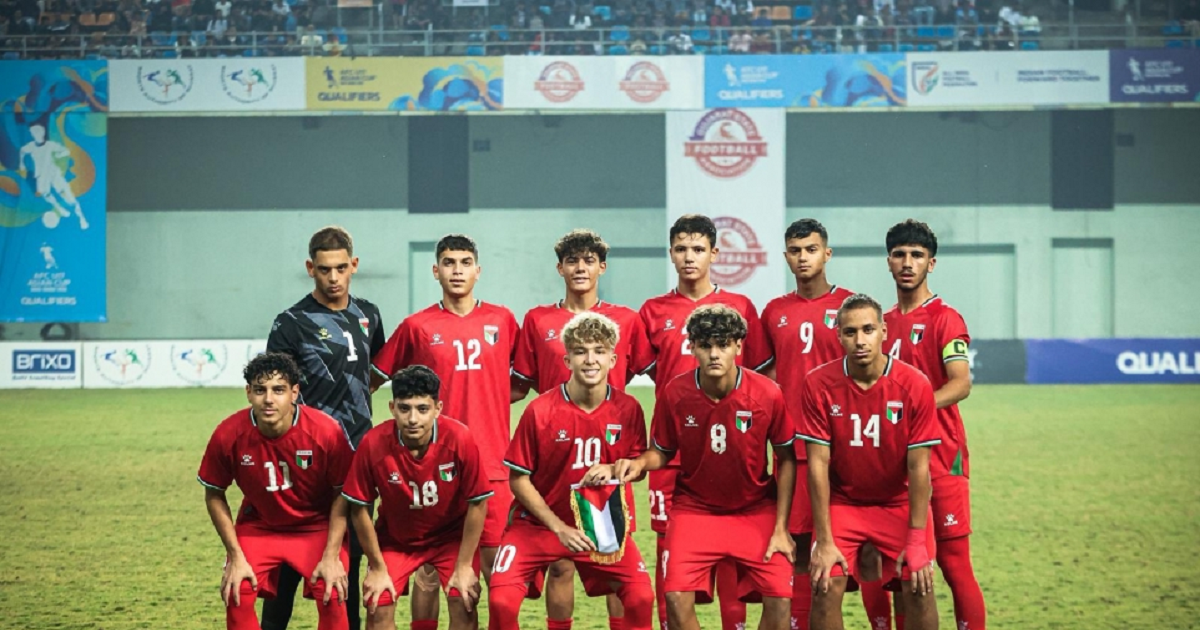 فلسطين في المجموعة الأولى ببطولة غرب آسيا للناشئين
